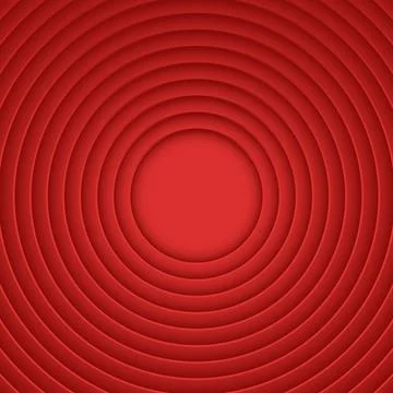 Abstract circles layers on red background Stock Illustration