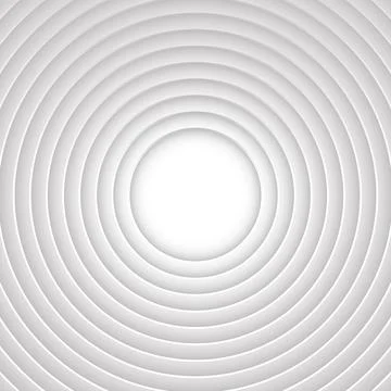 Abstract circles layers on white background Stock Illustration
