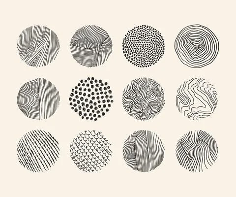 Abstract circles with lines and dots vector design 스톡 일러스트