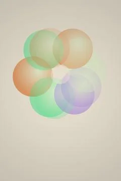 Abstract Circles Over Gradient Background Stock Photos