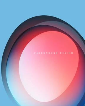 Abstract circles overlap, creating gradient effect. Blue, pink hues dominate 스톡 일러스트