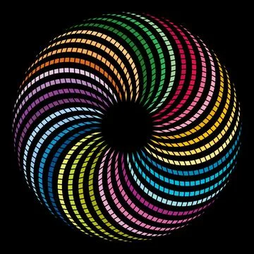 Abstract circles overlap Stock Illustration