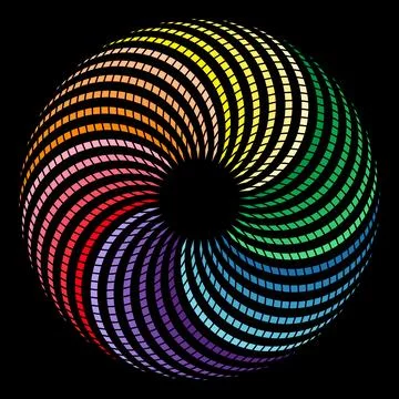 Abstract circles overlap Stock Illustration