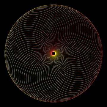 Abstract circles overlap Stock Illustration