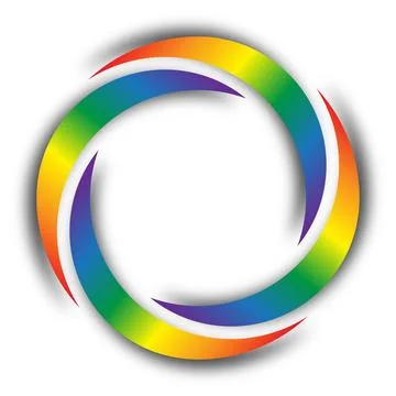 Abstract circles overlap Stock Illustration