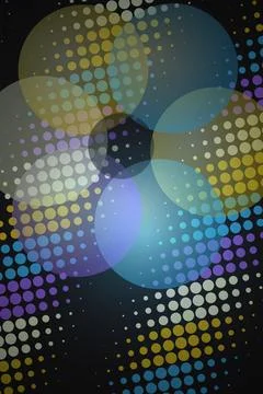 Abstract Circles Overlapping Pattern Фото