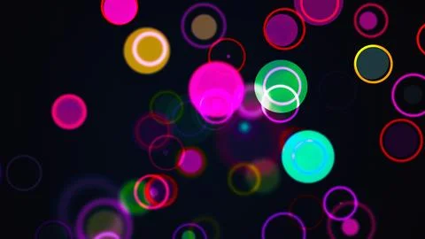 Abstract circles particles Stock Illustration