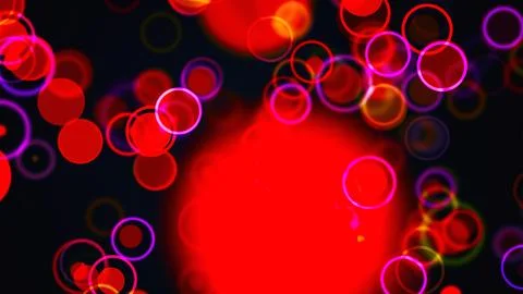 Abstract circles particles Illustrazione stock