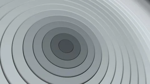 Abstract circles pattern with offset effect and smooth black and white gradie Stock Illustration