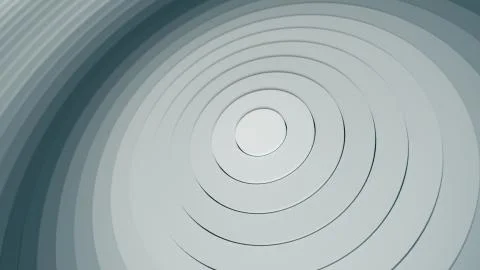 Abstract circles pattern with offset effect and smooth black and white gradie Stock Illustration