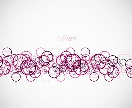 Abstract circles pattern template Stock Illustration