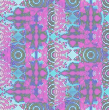 Abstract circles pattern turquoise violet green purple Stock Illustration