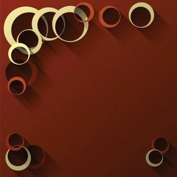Abstract circles red dark Stock Illustration