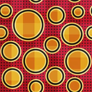 Abstract circles seamless Stock Illustration