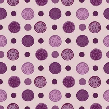 Abstract circles seamless pattern background Stock Illustration