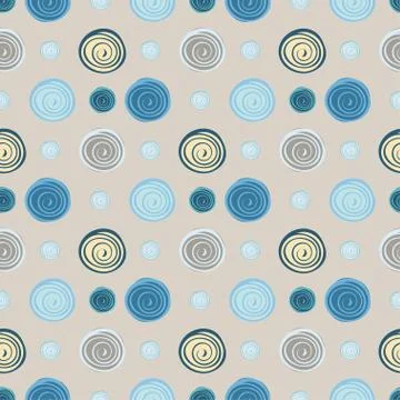 Abstract circles seamless pattern background Stock Illustration