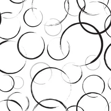 Abstract Circles Seamless Pattern Stock Illustration