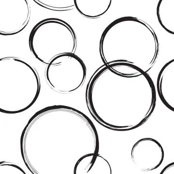 Abstract Circles Seamless Pattern Stock Illustration