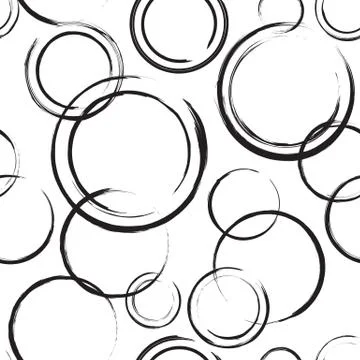 Abstract Circles Seamless Pattern Stock Illustration