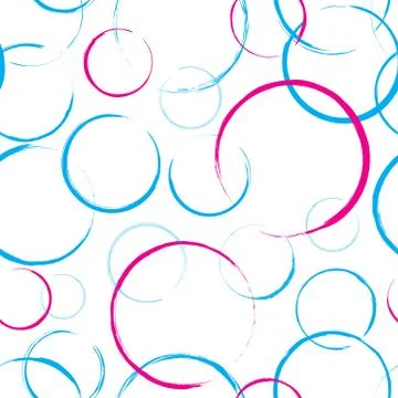 Abstract Circles Seamless Pattern Stock Illustration