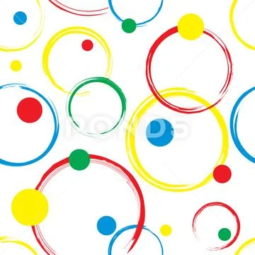 Abstract Circles Seamless Pattern Stock-Illustration