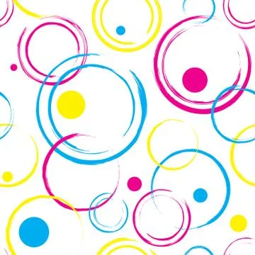 Abstract Circles Seamless Pattern Stock Illustration