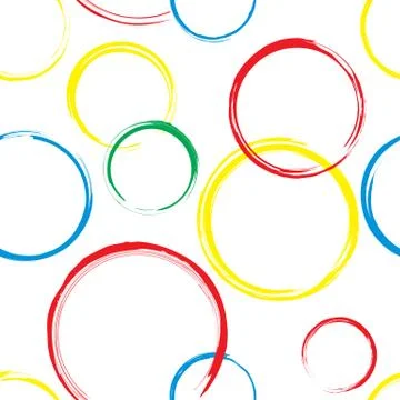 Abstract Circles Seamless Pattern Stock Illustration