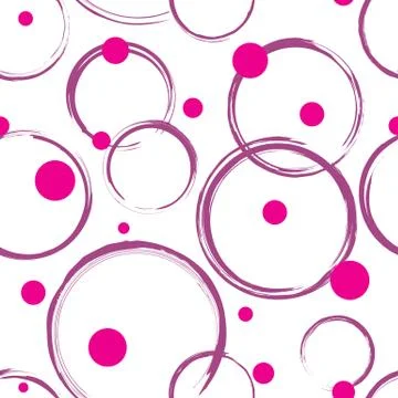 Abstract Circles Seamless Pattern Stock Illustration