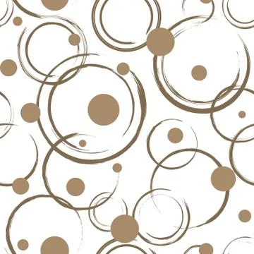Abstract Circles Seamless Pattern Stock Illustration