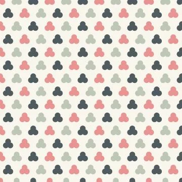 Abstract circles seamless patterns pastels color background. Geometric tracer Stock Illustration