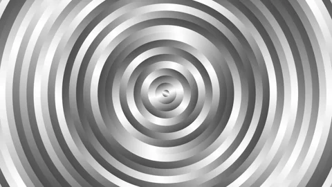 Abstract circles silver white pattern loop animation background Stock Footage 337853728