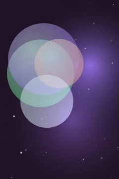 Abstract Circles in Space Stock Photos