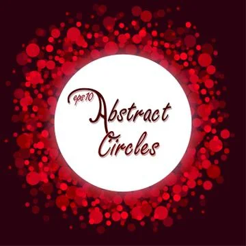 Abstract Circles vector background Stock Illustration