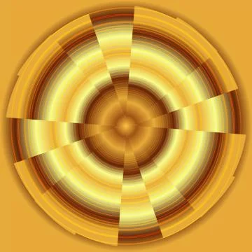 Abstract circles vector gold background Stock Illustration