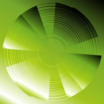 Abstract circles vector green background Stock Illustration