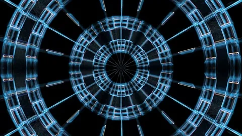 Abstract circles VJ Loop Stock Footage 124210187