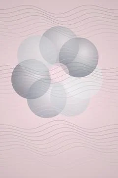 Abstract Circles on Wave Pattern Stock Photos