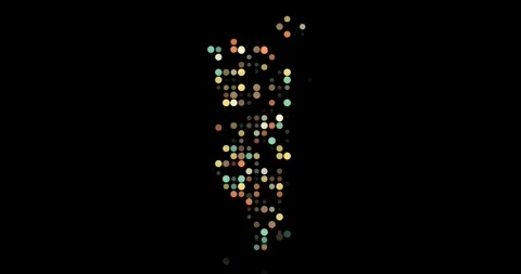 Abstract Circles Zooming to Construct Bahrain Map Visual Design Stock Footage 315901956