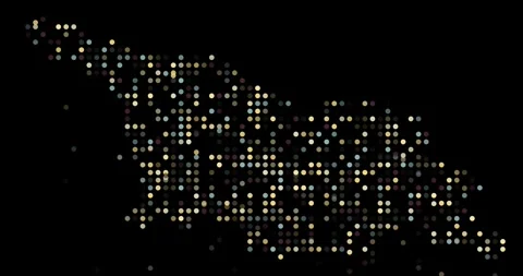 Abstract Circles Zooming to Construct Georgia Map Visual Design Stock Footage 316119042