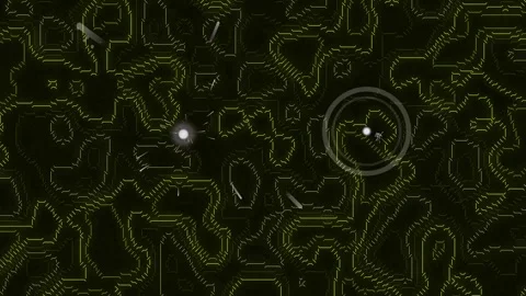 Abstract Circuit Board Design with Glowing Elements Stock Footage 332036008
