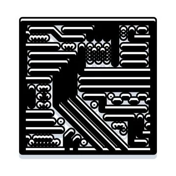 Abstract circuit board electronics technology design Stock Illustration