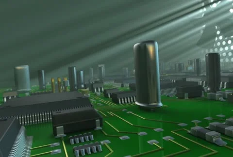 Abstract circuit board Stock Footage 11357471