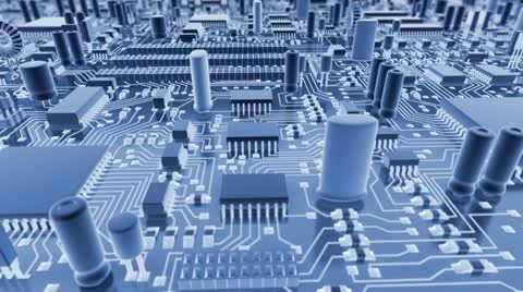 Abstract circuit board Stock Footage 11357490
