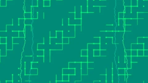 Abstract Circuit Board Pattern on Brown Background Stock Footage 332549318