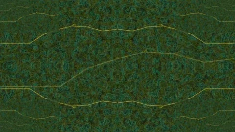 Abstract Circuit Board Pattern in Green and Gold Stock Footage 332180723