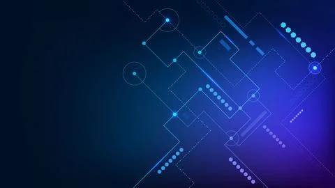 Abstract circuit board pattern for high tech computer, internet connection Stock Illustration