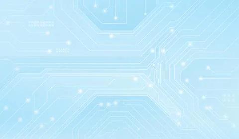 Abstract circuit board pattern with line traces イラスト素材