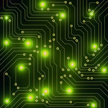 Abstract circuit board, technology background, vector illustration Illustrazione stock