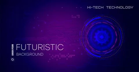 Abstract circuit board technology. Technological design. High tech digital te Illustrazione stock