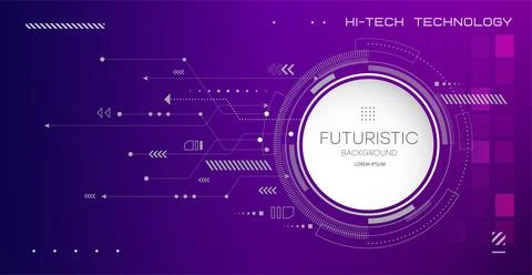 Abstract circuit board technology. Technological design. High tech digital te Illustrazione stock